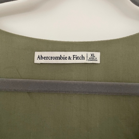 Abercrombie Olive Green V-Neck Dress | XL - Picture 2 of 3